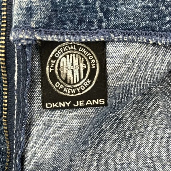 DKNY Jeans Vintage Denim Shift Dress Medium Wash Sleeveless Blue Womens Small - Picture 6 of 7